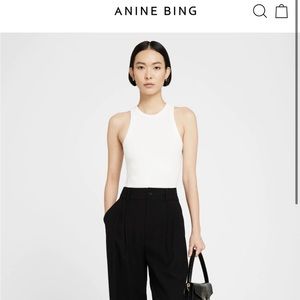 NWT white Anine Bing tank size small